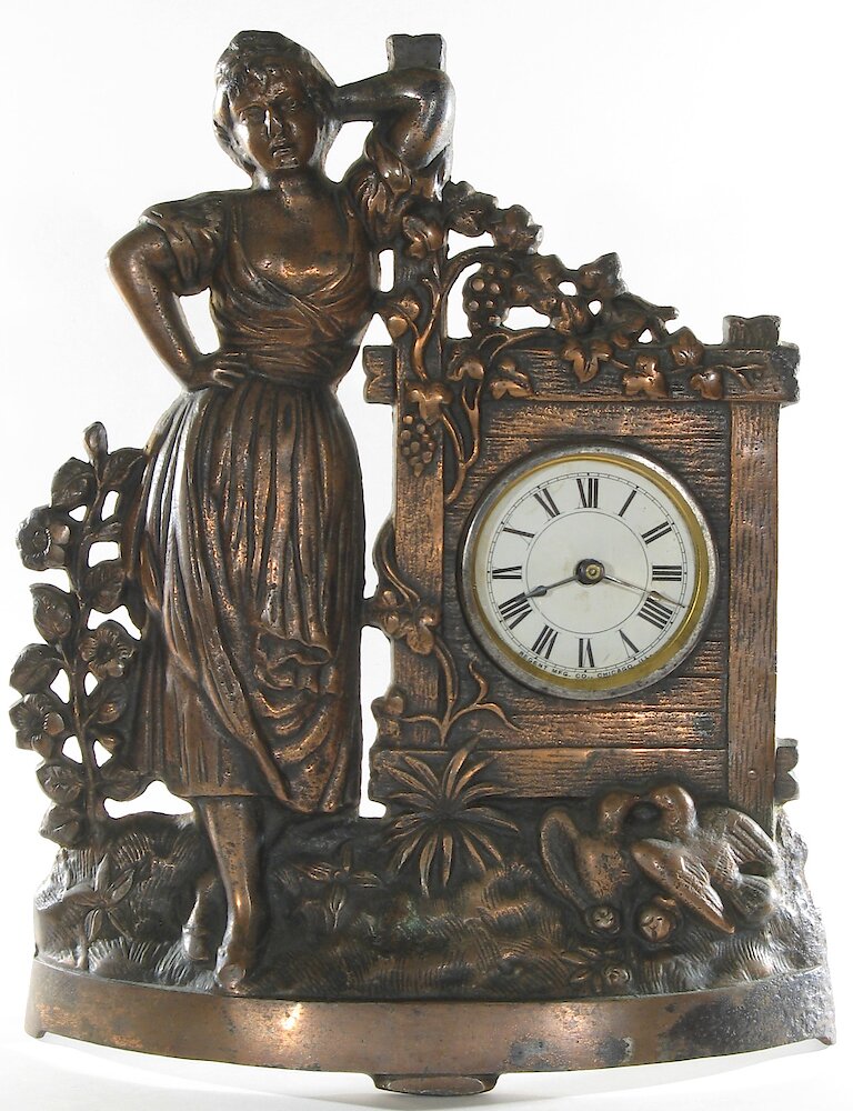 Regent Flower Girl Cast Front. Regent Flower Girl Cast Front Clock Example Photo