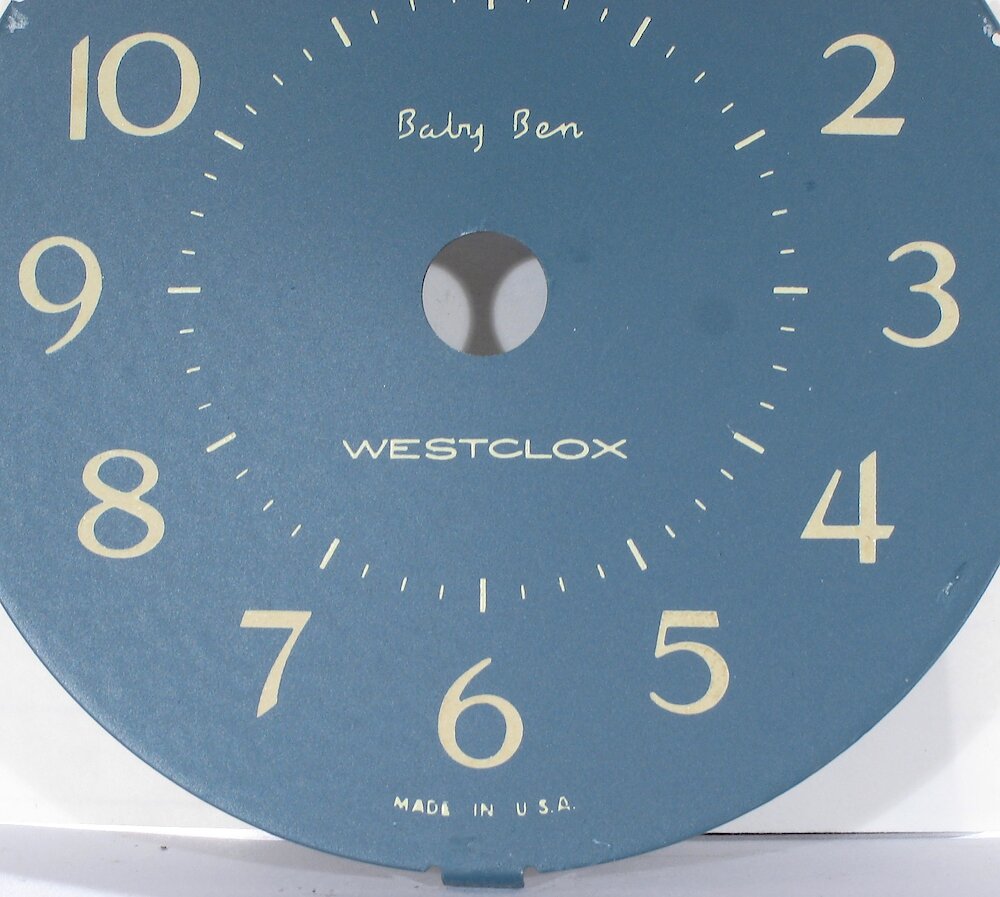 Westclox Baby Ben Style 8 Fashion Brite Shaded Wedgewood Blue. Westclox Baby Ben Style 8 Fashion Brite Shaded Wedgewood Blue Clock Example Photo