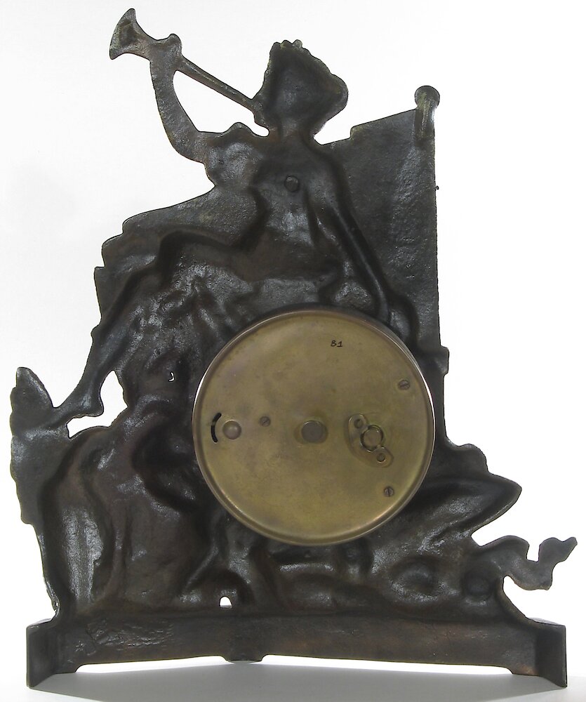 Liberty Bell And Flag Cast Front. Liberty Bell And Flag Cast Front Clock Example Photo