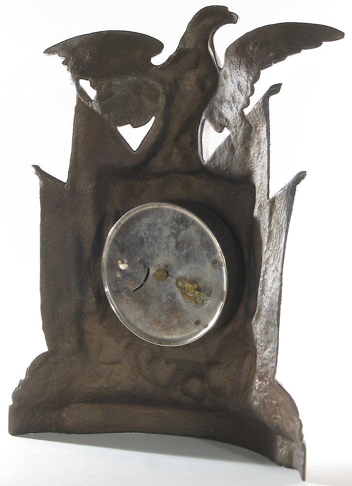 American Eagle And Shield Cast Front. American Eagle And Shield Cast Front Clock Example Photo