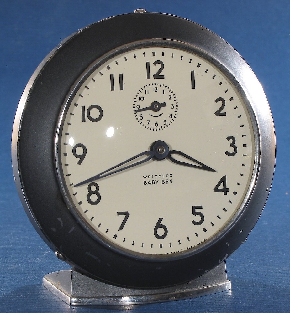 Westclox Baby Ben Style 6 Black Plain. Westclox Baby Ben Style 6 Black Plain Clock Example Photo