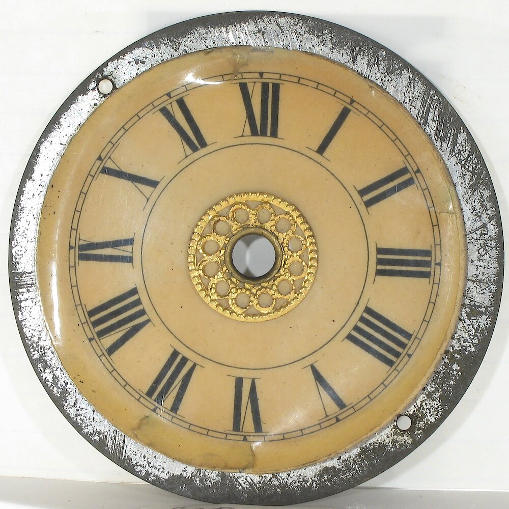 Westclox F W Gold Decorations Ivorine Dial. Westclox F W Gold Decorations Ivorine Dial Clock Example Photo