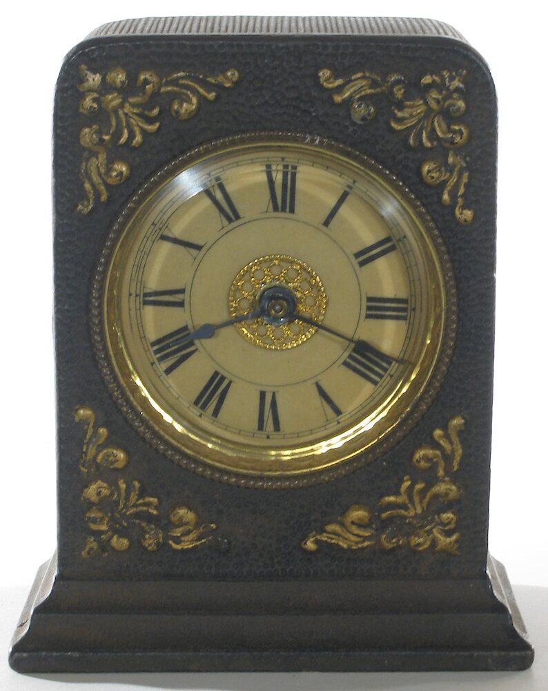 Westclox F W Gold Decorations Ivorine Dial. Westclox F W Gold Decorations Ivorine Dial Clock Example Photo