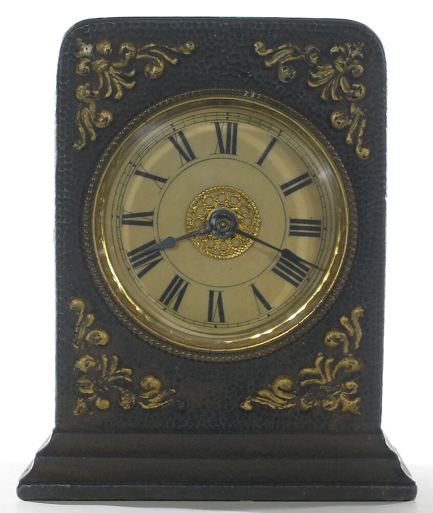 Westclox F W Gold Decorations Ivorine Dial. Westclox F W Gold Decorations Ivorine Dial Clock Example Photo