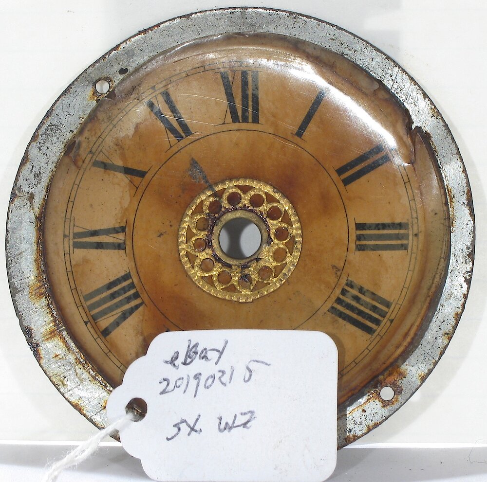 Westclox F W Gold Decorations Ivorine Dial. Westclox F W Gold Decorations Ivorine Dial Clock Example Photo