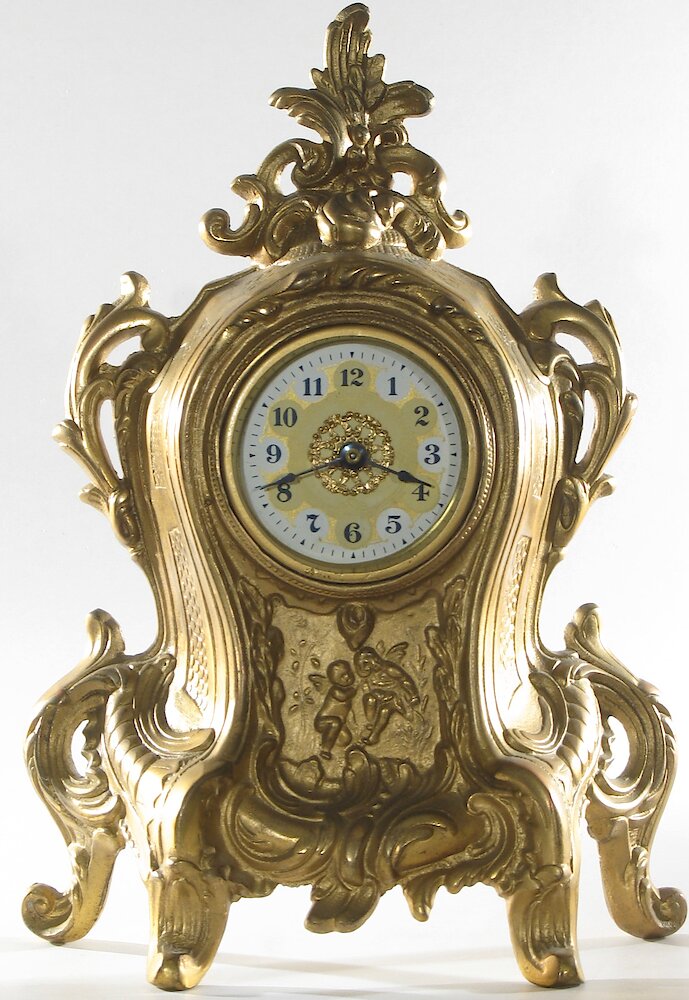 Golden Novelty Large Vendome 3 Inch Dial. Golden Novelty Large Vendome 3 Inch Dial Clock Example Photo