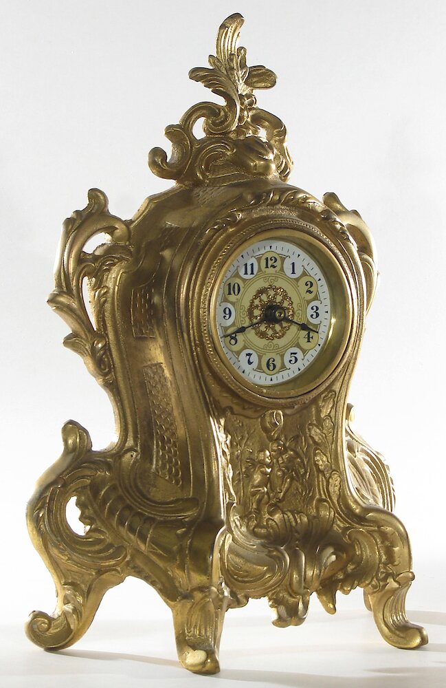 Golden Novelty Large Vendome 3 Inch Dial. Golden Novelty Large Vendome 3 Inch Dial Clock Example Photo