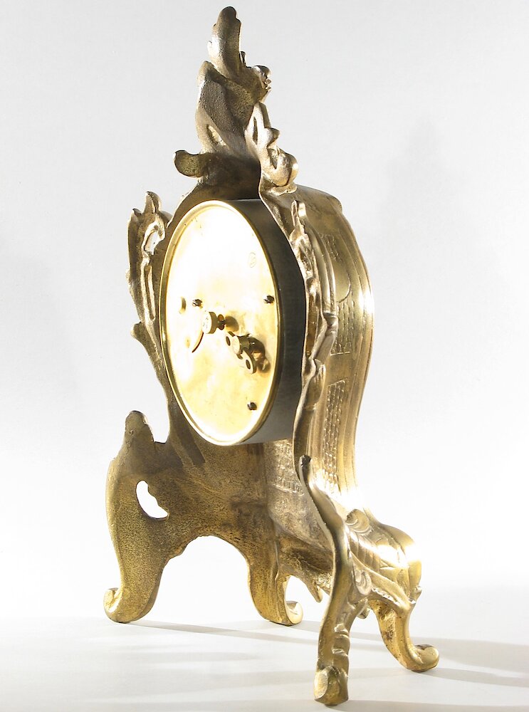 Golden Novelty Large Vendome 3 Inch Dial. Golden Novelty Large Vendome 3 Inch Dial Clock Example Photo