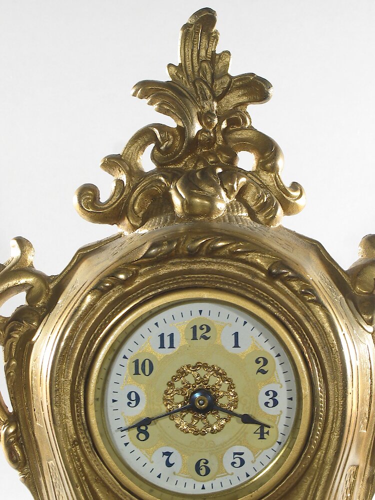 Golden Novelty Large Vendome 3 Inch Dial. Golden Novelty Large Vendome 3 Inch Dial Clock Example Photo