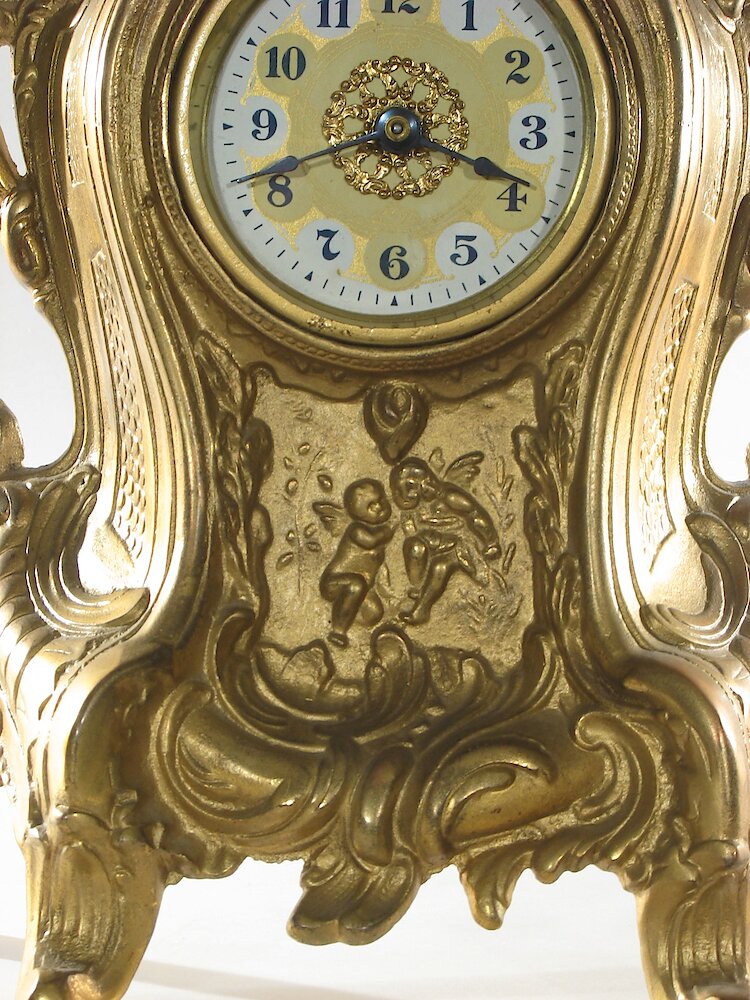 Golden Novelty Large Vendome 3 Inch Dial. Golden Novelty Large Vendome 3 Inch Dial Clock Example Photo