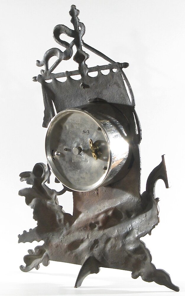 Regent Sailing Ship And Cherub 4 Inch Cast Front. Regent Sailing Ship And Cherub 4 Inch Cast Front Clock Example Photo