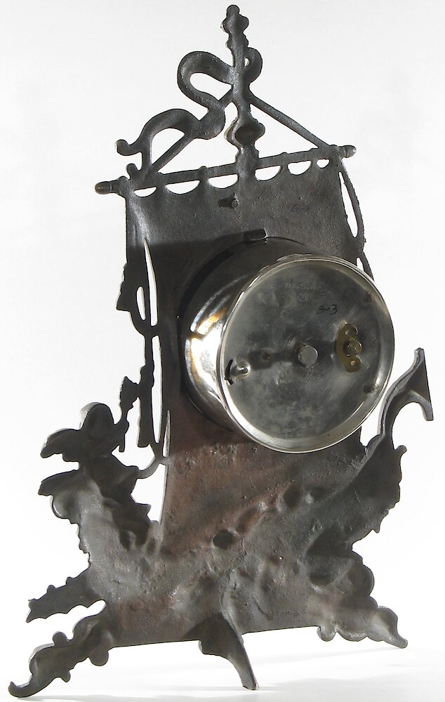 Regent Sailing Ship And Cherub 4 Inch Cast Front. Regent Sailing Ship And Cherub 4 Inch Cast Front Clock Example Photo