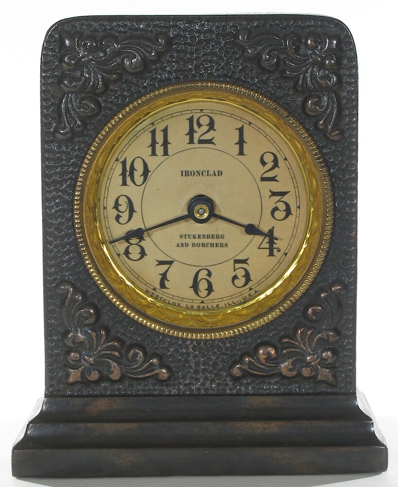 Westclox Ironclad Gunmetal. Westclox Ironclad Gunmetal Clock Example Photo