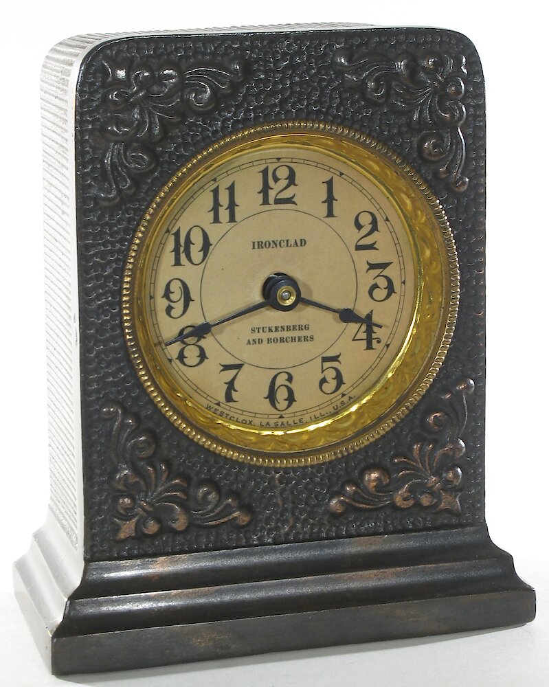 Westclox Ironclad Gunmetal. Westclox Ironclad Gunmetal Clock Example Photo