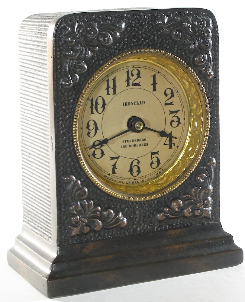 Westclox Ironclad Gunmetal. Westclox Ironclad Gunmetal Clock Example Photo