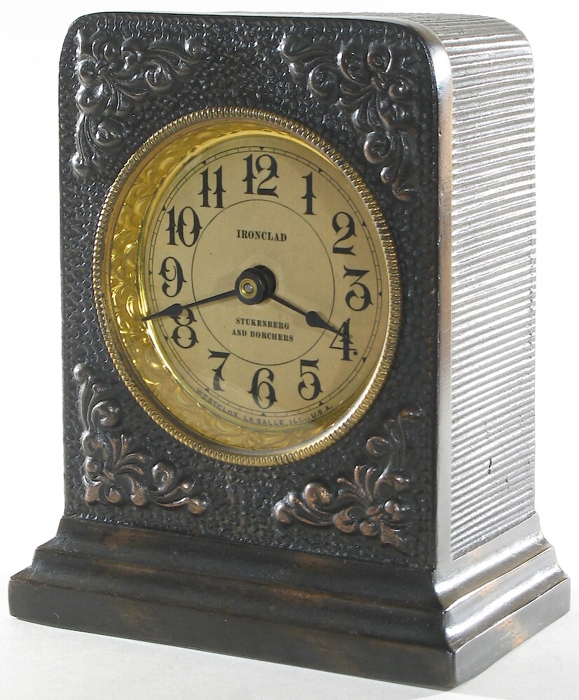 Westclox Ironclad Gunmetal. Westclox Ironclad Gunmetal Clock Example Photo