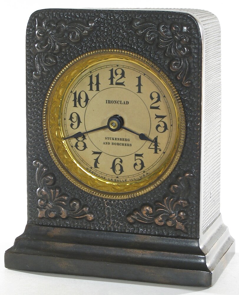 Westclox Ironclad Gunmetal. Westclox Ironclad Gunmetal Clock Example Photo