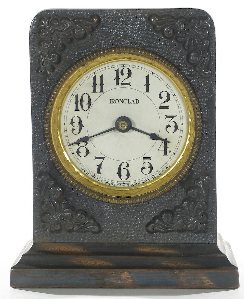 Westclox Ironclad Gunmetal. Westclox Ironclad Gunmetal Clock Example Photo