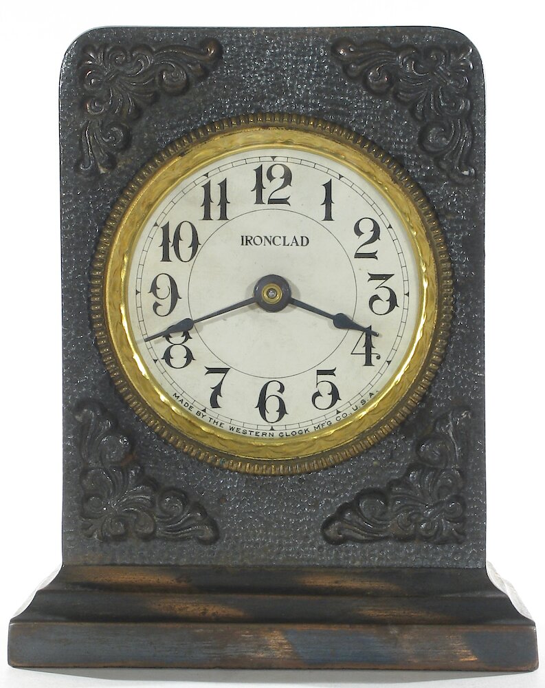 Westclox Ironclad Gunmetal. Westclox Ironclad Gunmetal Clock Example Photo