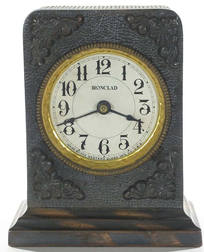 Westclox Ironclad Gunmetal. Westclox Ironclad Gunmetal Clock Example Photo