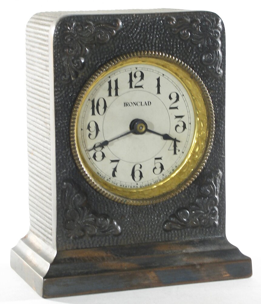 Westclox Ironclad Gunmetal. Westclox Ironclad Gunmetal Clock Example Photo