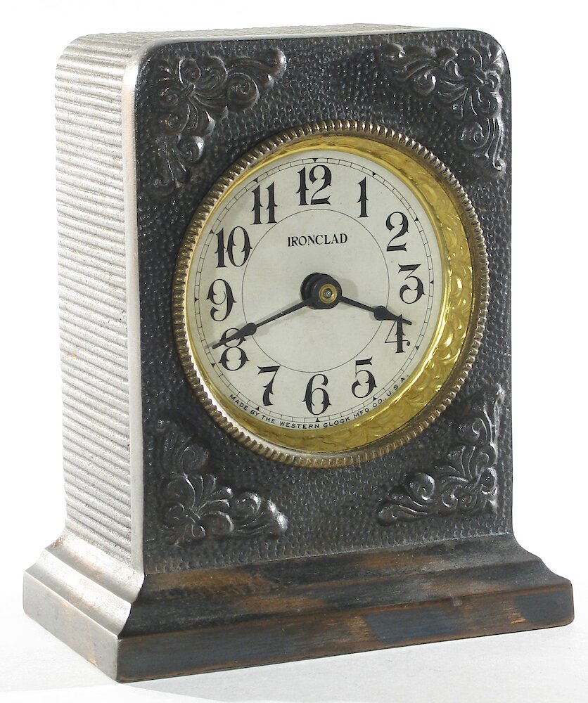 Westclox Ironclad Gunmetal. Westclox Ironclad Gunmetal Clock Example Photo