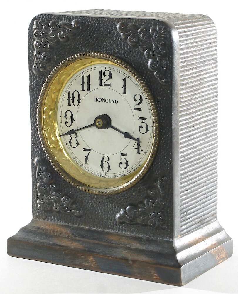 Westclox Ironclad Gunmetal. Westclox Ironclad Gunmetal Clock Example Photo