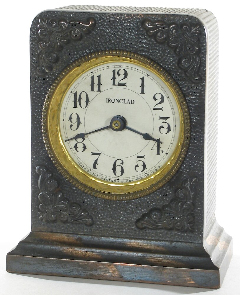 Westclox Ironclad Gunmetal. Westclox Ironclad Gunmetal Clock Example Photo