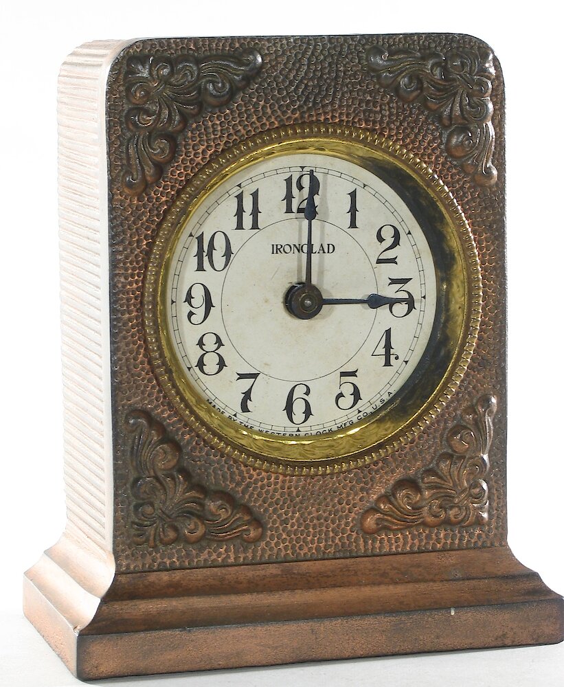 Westclox Ironclad Gunmetal. Westclox Ironclad Gunmetal Clock Example Photo