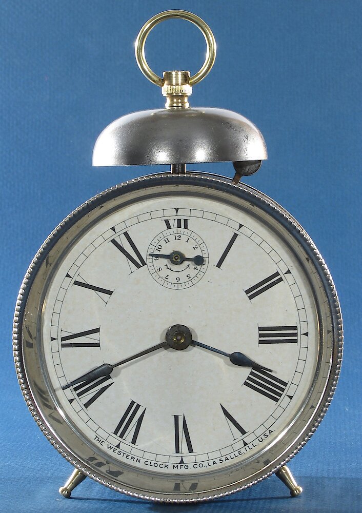 Westclox America Style 1 Nickel. Westclox America Style 1 Nickel Clock Example Photo