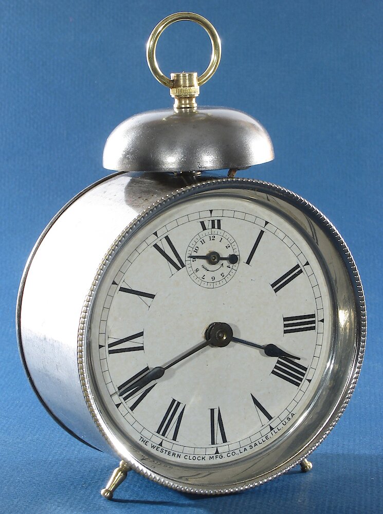 Westclox America Style 1 Nickel. Westclox America Style 1 Nickel Clock Example Photo