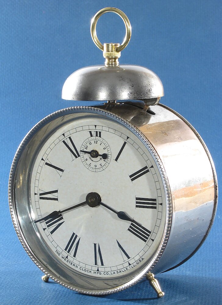 Westclox America Style 1 Nickel. Westclox America Style 1 Nickel Clock Example Photo