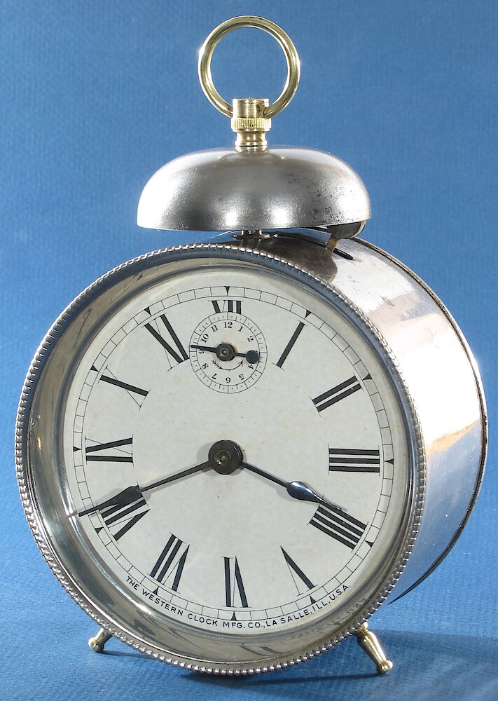 Westclox America Style 1 Nickel. Westclox America Style 1 Nickel Clock Example Photo