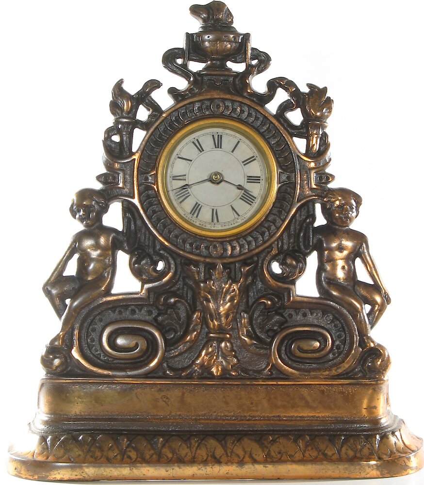 Regent Children And Scrollwork Cast Front. Regent Children And Scrollwork Cast Front Clock Example Photo