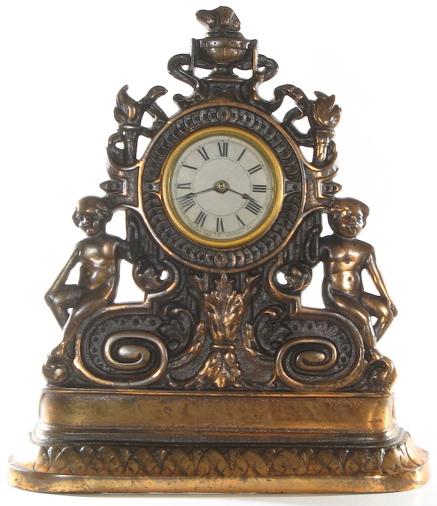 Regent Children And Scrollwork Cast Front. Regent Children And Scrollwork Cast Front Clock Example Photo