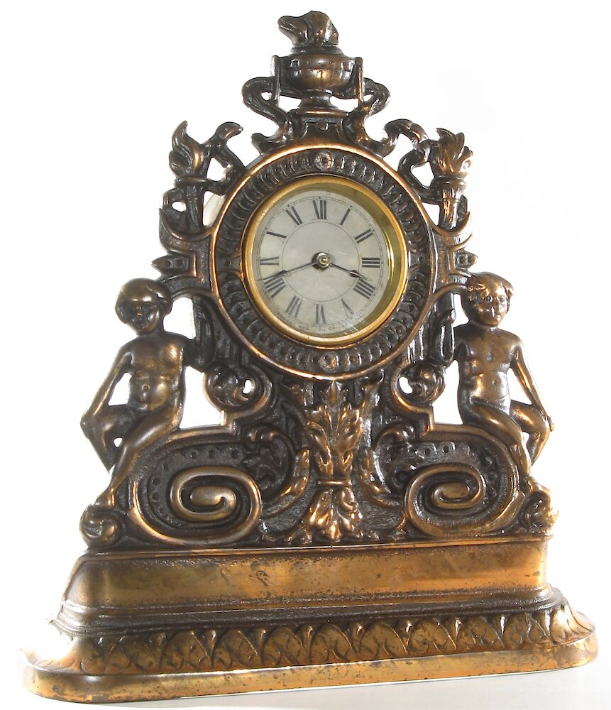 Regent Children And Scrollwork Cast Front. Regent Children And Scrollwork Cast Front Clock Example Photo