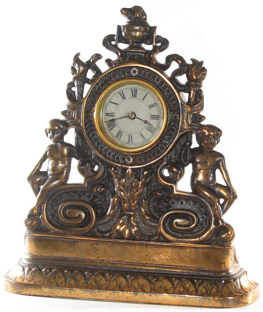 Regent Children And Scrollwork Cast Front. Regent Children And Scrollwork Cast Front Clock Example Photo