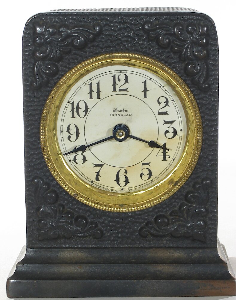 Westclox Ironclad Gunmetal. Westclox Ironclad Gunmetal Clock Example Photo