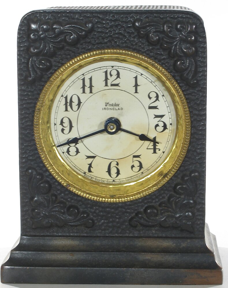 Westclox Ironclad Gunmetal. Westclox Ironclad Gunmetal Clock Example Photo