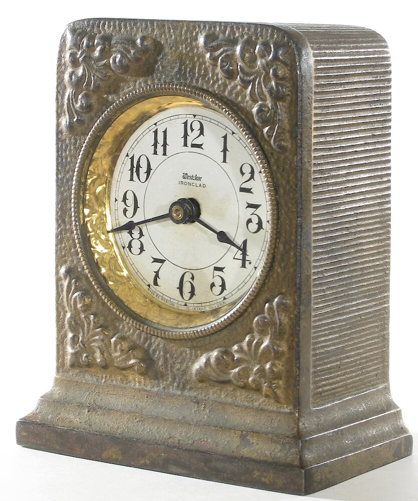 Westclox Ironclad Gunmetal. Westclox Ironclad Gunmetal Clock Example Photo