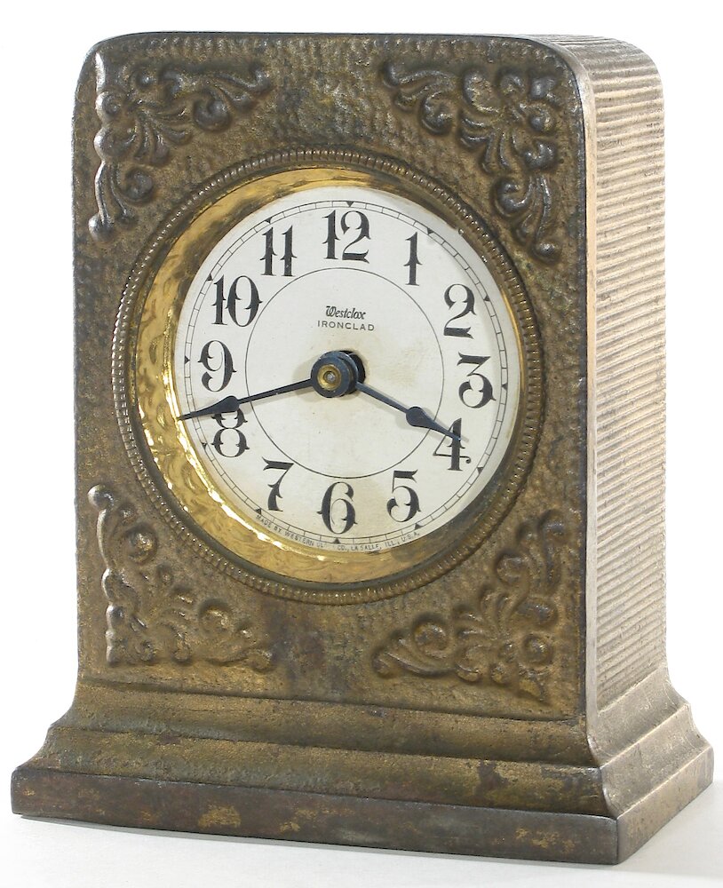 Westclox Ironclad Gunmetal. Westclox Ironclad Gunmetal Clock Example Photo