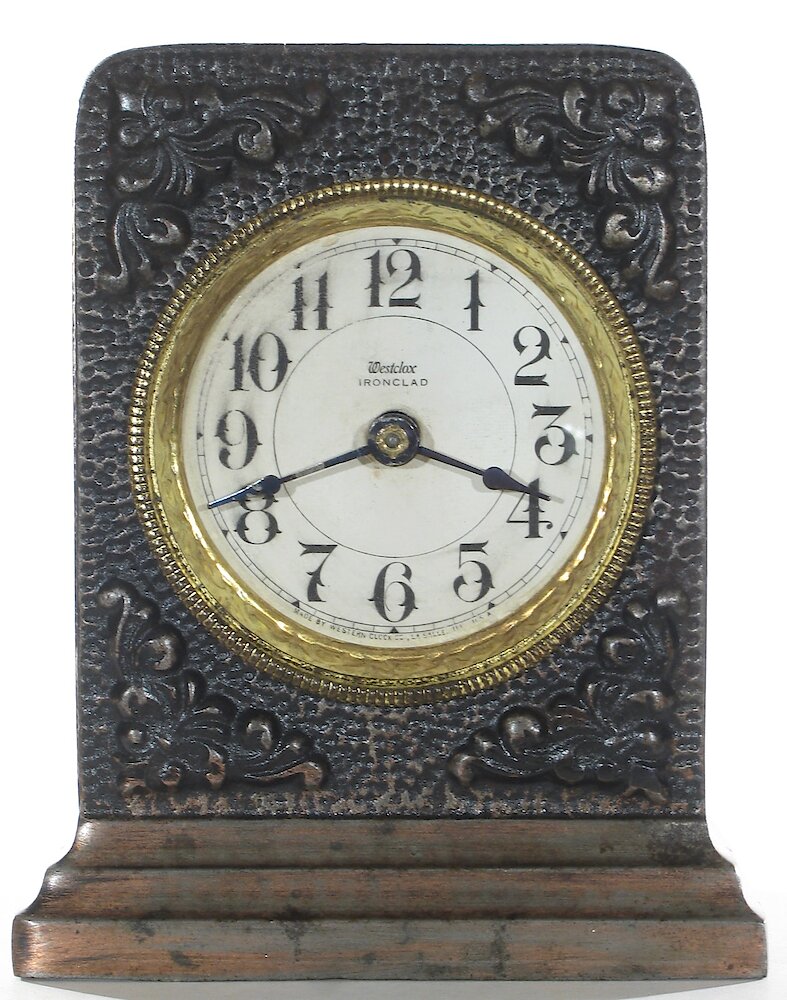 Westclox Ironclad Gunmetal. Westclox Ironclad Gunmetal Clock Example Photo