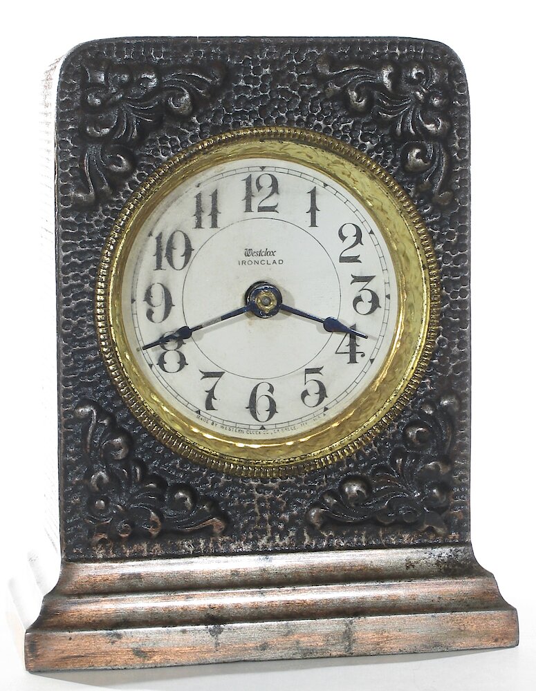 Westclox Ironclad Gunmetal. Westclox Ironclad Gunmetal Clock Example Photo