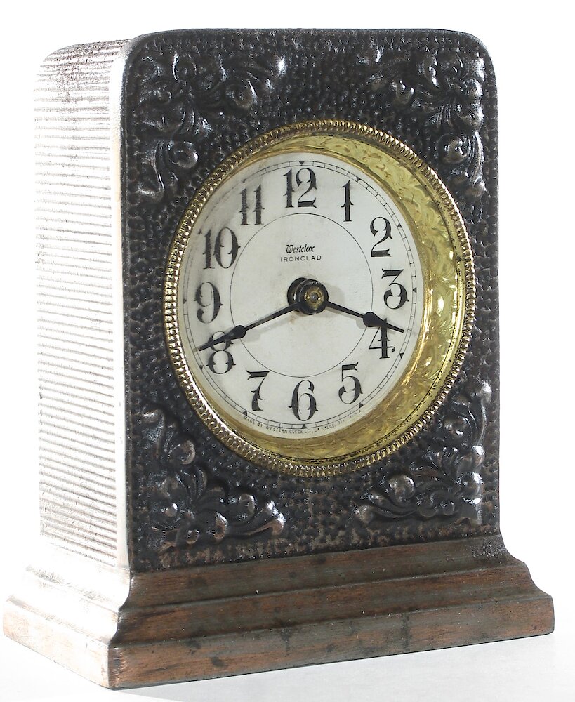 Westclox Ironclad Gunmetal. Westclox Ironclad Gunmetal Clock Example Photo