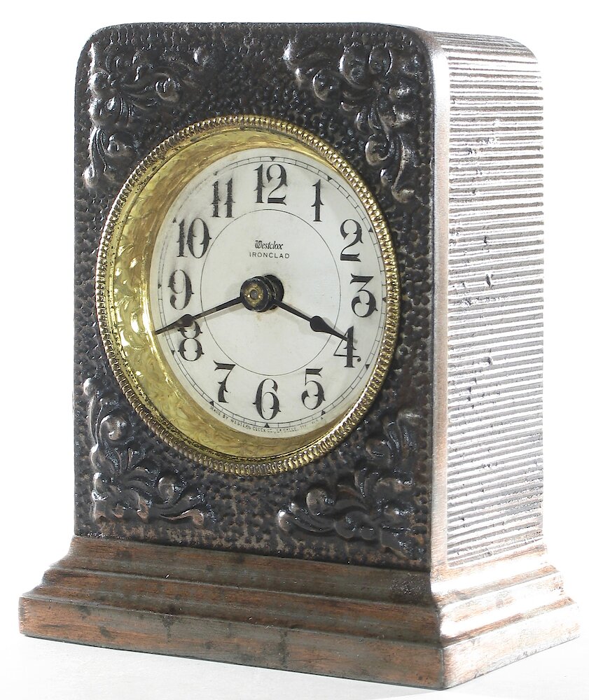 Westclox Ironclad Gunmetal. Westclox Ironclad Gunmetal Clock Example Photo