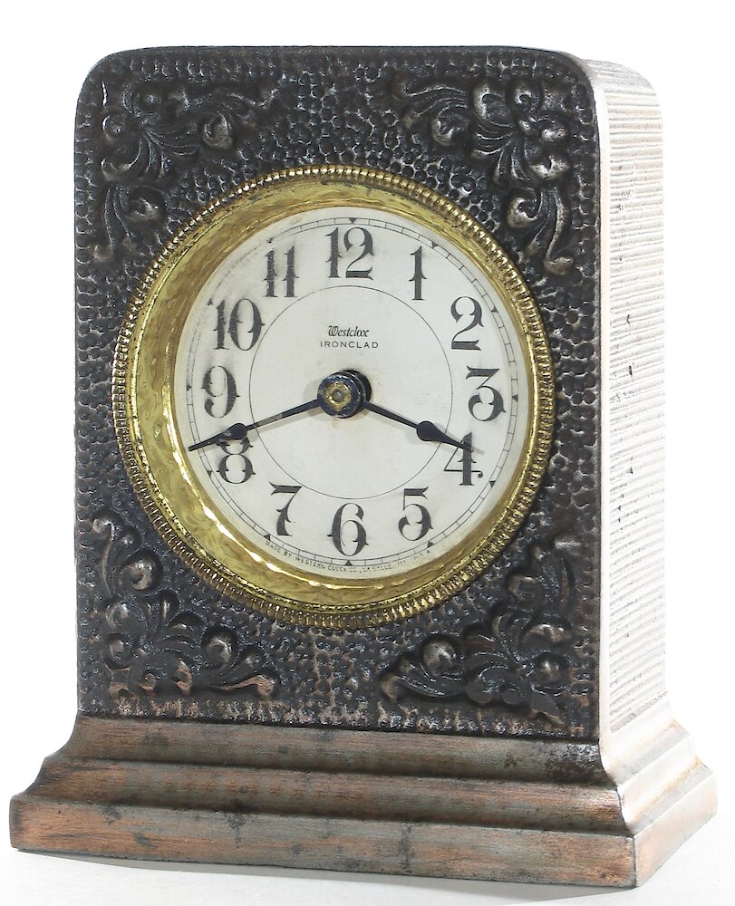 Westclox Ironclad Gunmetal. Westclox Ironclad Gunmetal Clock Example Photo