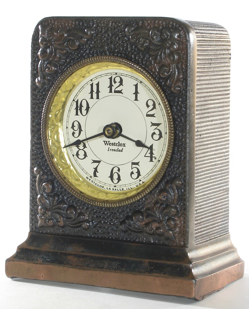 Westclox Ironclad Gunmetal. Westclox Ironclad Gunmetal Clock Example Photo