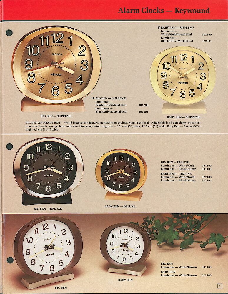 Westclox Canada 1988 Catalog > 1