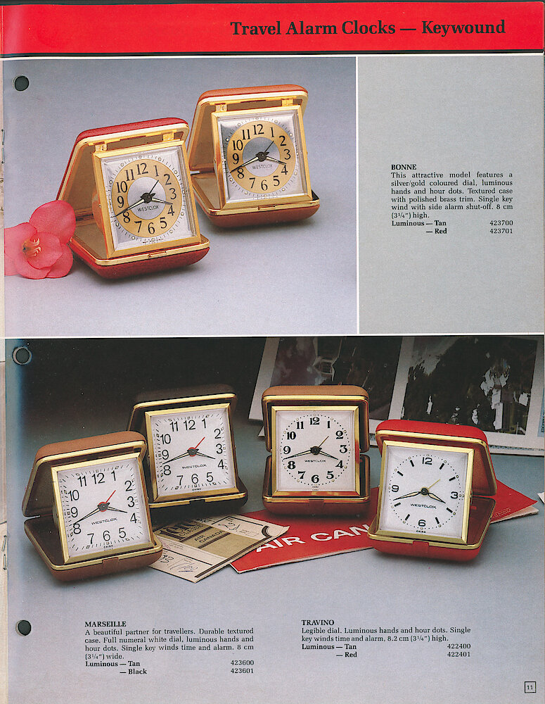 Westclox Canada 1988 Catalog > 11