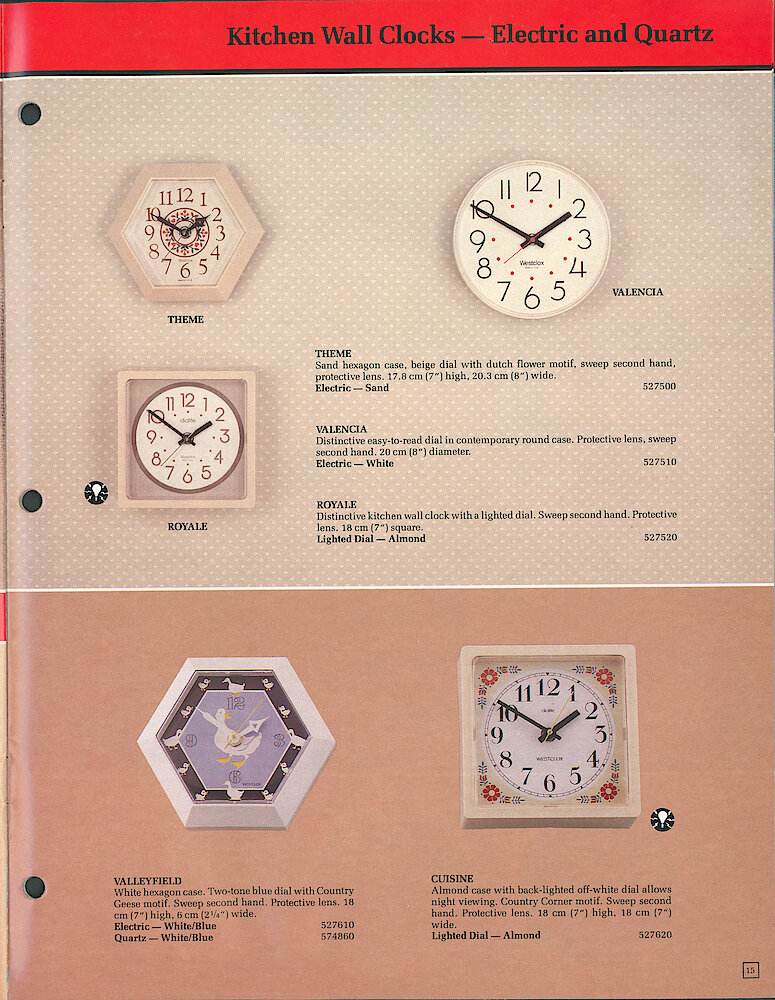 Westclox Canada 1988 Catalog > 15